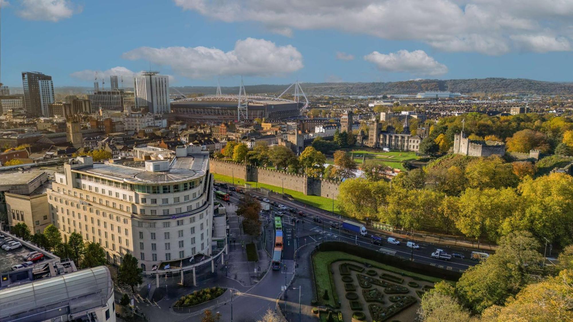 Hilton Cardiff Hotel Exterior foto